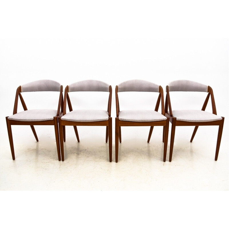 Vintage Teak dining set with K. Kristiansen chairs 1960s