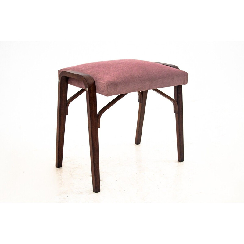 Tabouret vintage rose 1960