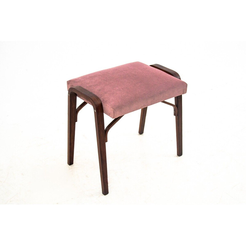 Tabouret vintage rose 1960