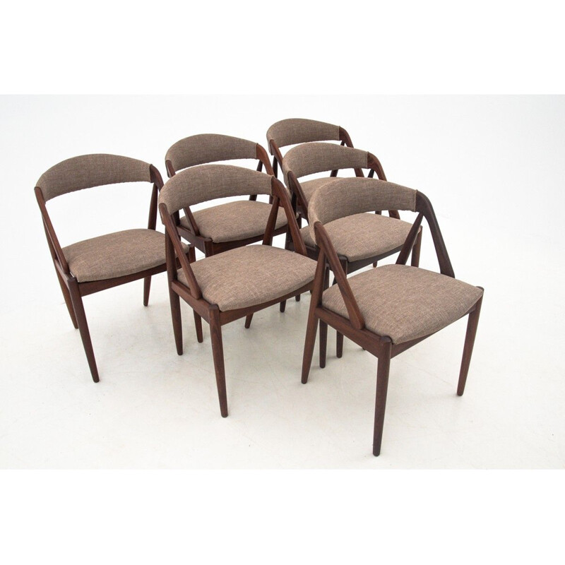 Set of 6 vintage chairs by Kai Kristiansen 1960s