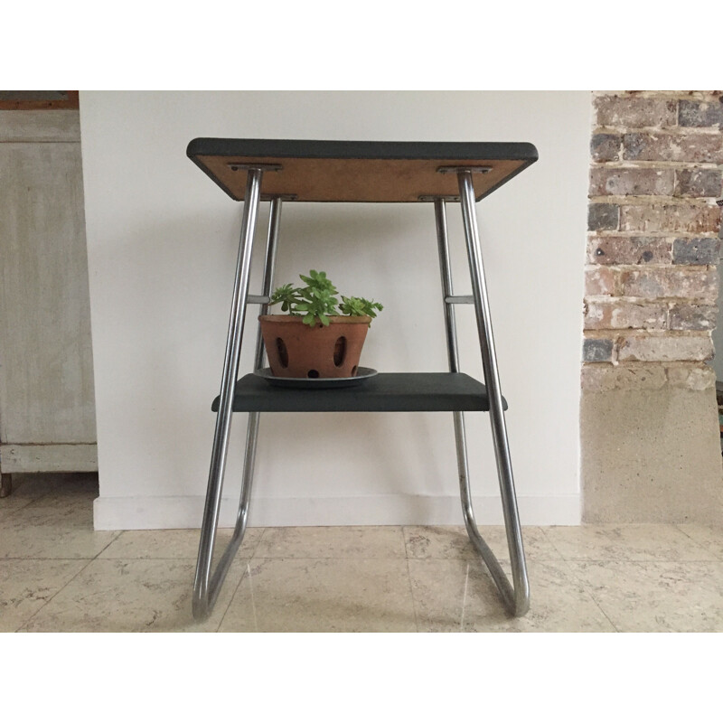 Vintage Industrial Console with 2 Trays