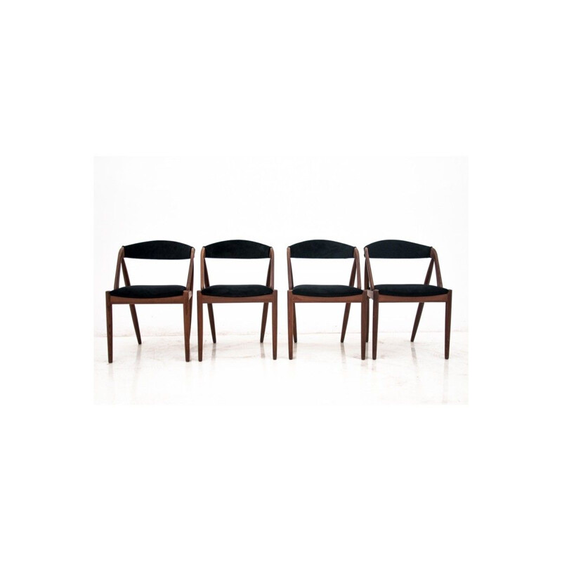 Set of 4 Vintage Dining chairs by Kai Kristiansen Denmark 1960s