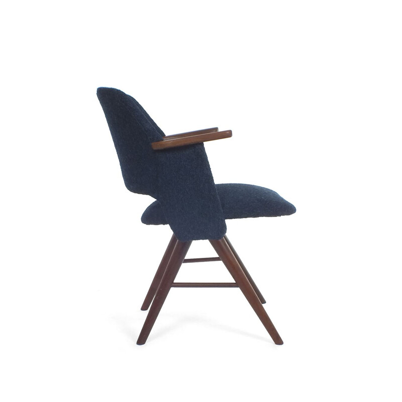 Pair of vintage dark blue Pastoe chairs by Cees Braakman