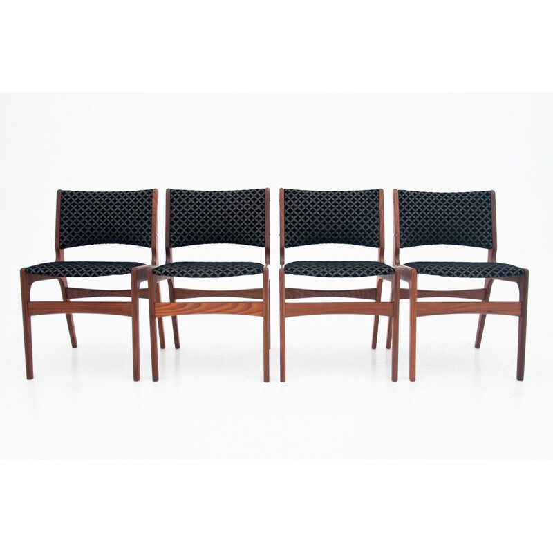 Set of 4 vintage Chairs by Johannes Andersen 1960s