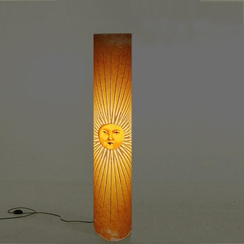 Vintage Sun Floor Lamp by Fornasetti for Antonangeli 1990s