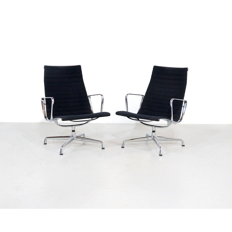 Pair of vintage Eames lounge chair by Vitra 1956s