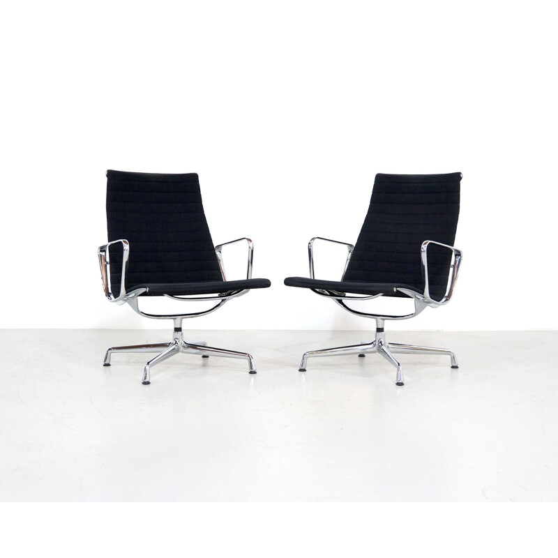 Pair of vintage Eames lounge chair by Vitra 1956s