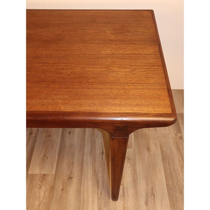 Vintage extensible table by Johannes Andersen scandinavian 1960s