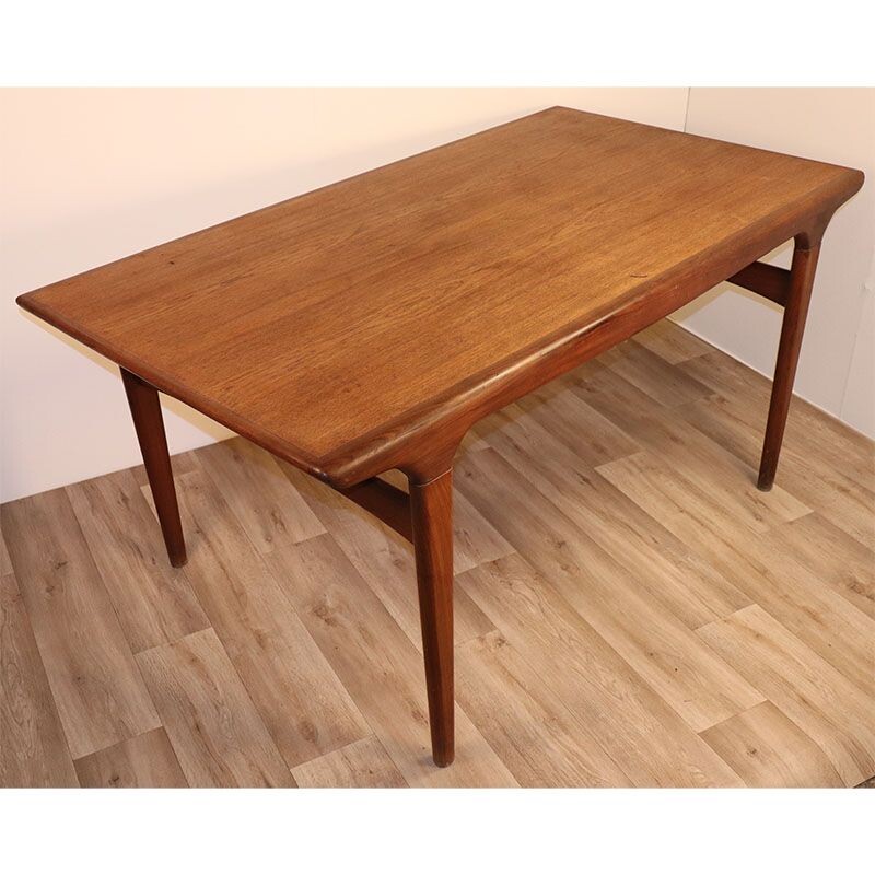 Vintage extensible table by Johannes Andersen scandinavian 1960s