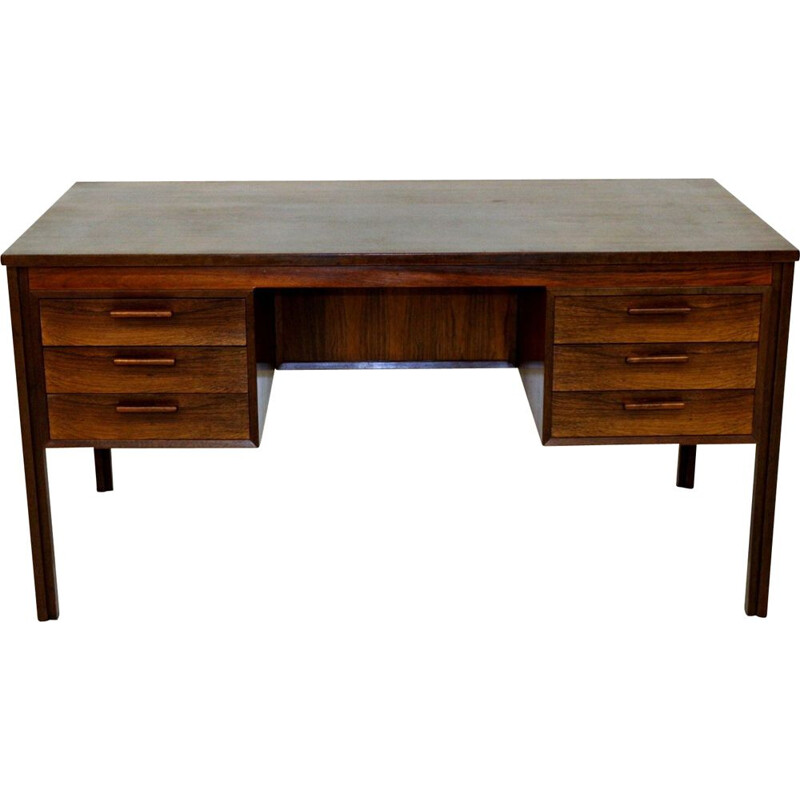 Vintage rosewood desk Sweden 1960s