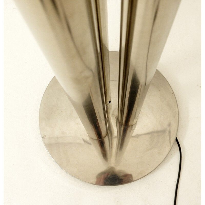 Vintage Tubes Chrome Floor Lamp 1970s