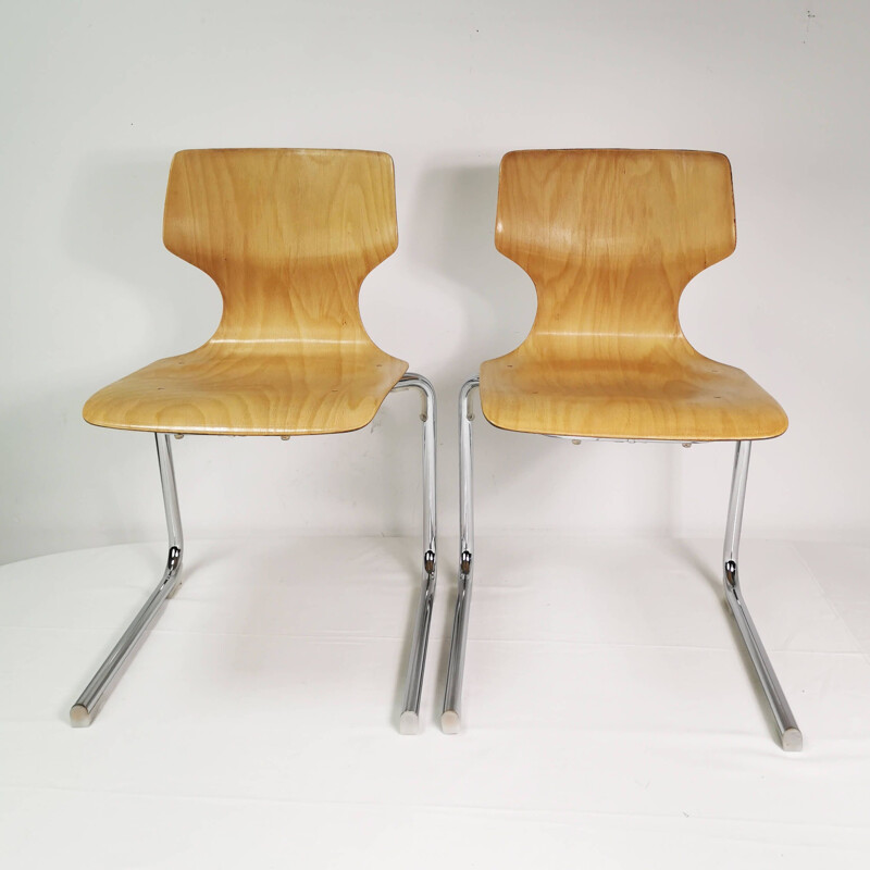 Paire de chaises vintage Pagholz Flötotto, Allemagne 1980