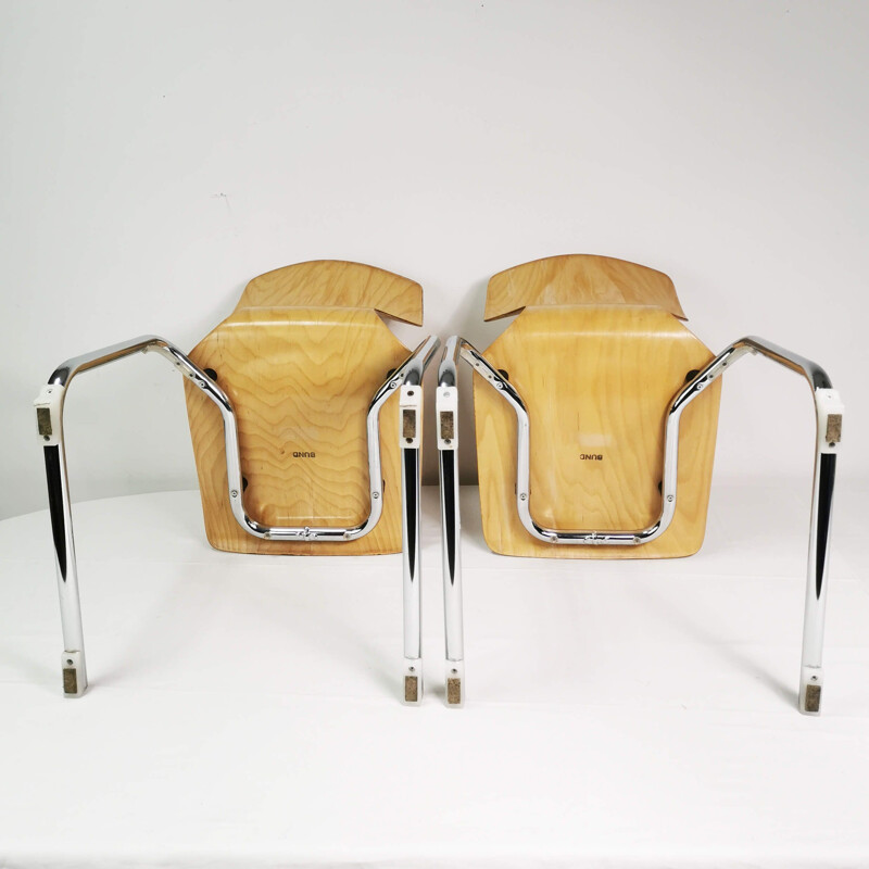 Paire de chaises vintage Pagholz Flötotto, Allemagne 1980