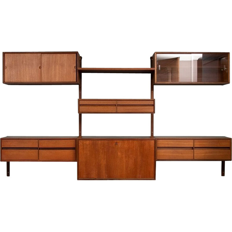 Vintage Poul Cadovius Royal System Teak Bookshelf Denmark 1960s