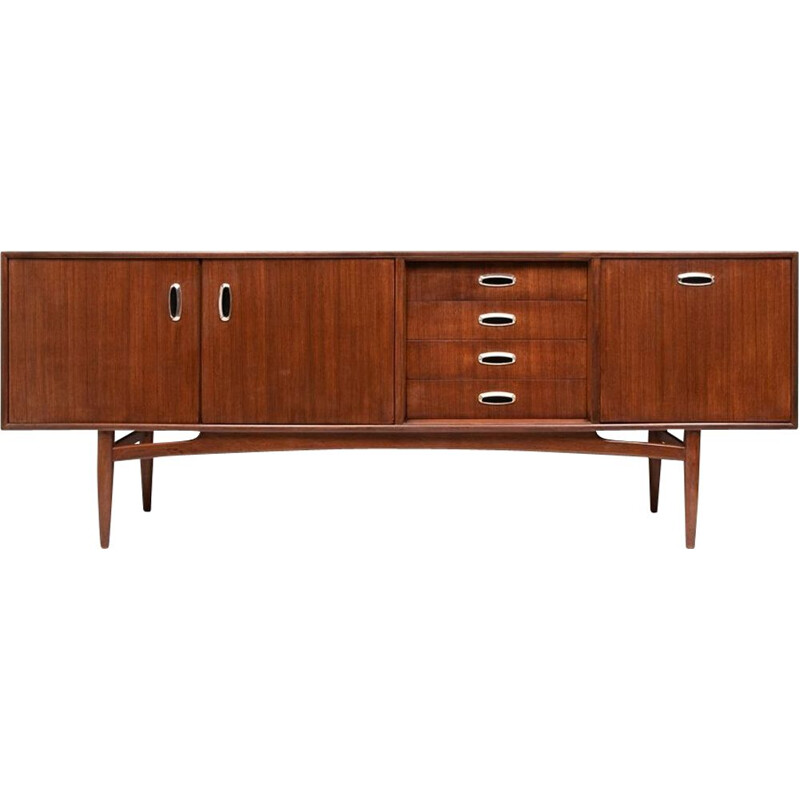 Vintage G-Plan Teak & Tola Sideboard by Victor Wilkins British 1960s