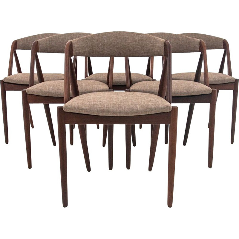 Set of 6 vintage chairs by Kai Kristiansen 1960s