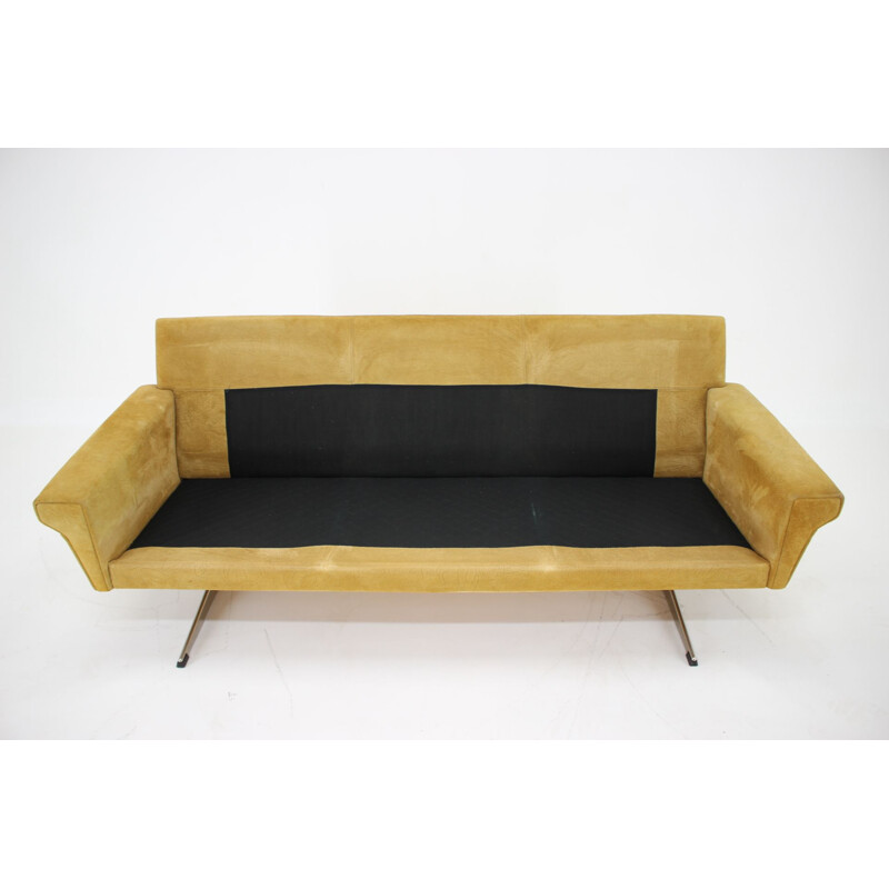 Vintage Georg Thams 3-Seater Sofa in Suede Leather, Denmark 1970s 