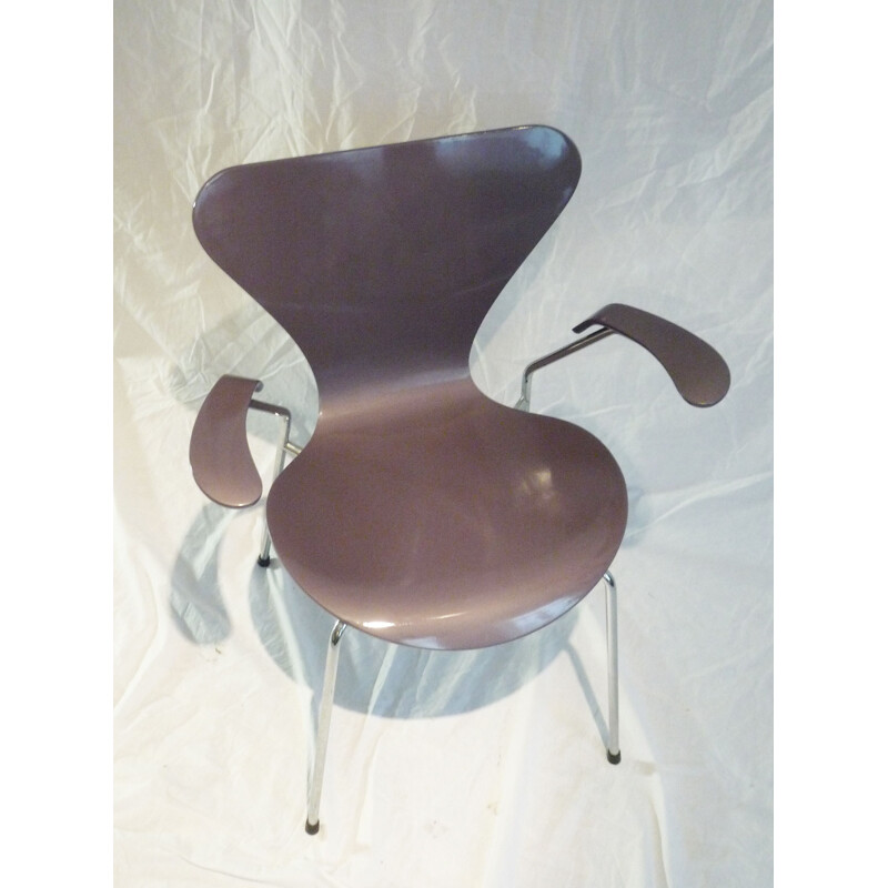 Vintage-Stuhl Modell 3207 Taupe