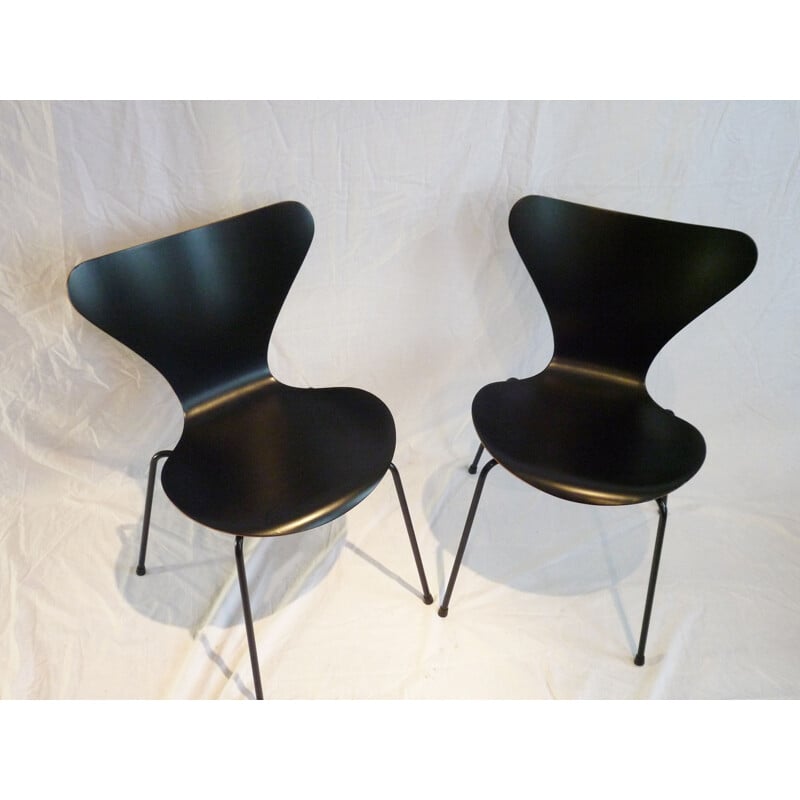 Vintage stoel model 3107, eerste editie, Arne Jacobsen 1956