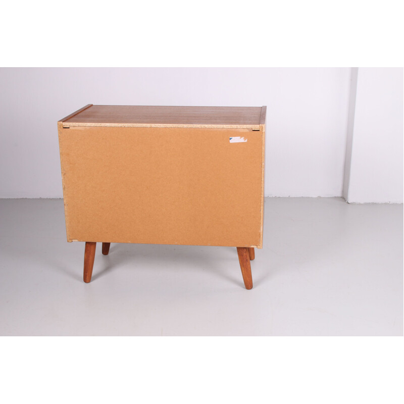 Vintage teak chest with 4 drawers, Denmark 1960