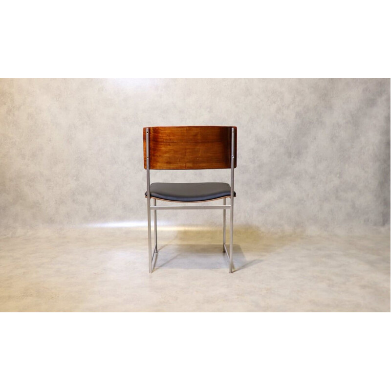 Set of 5 vintage SM08 chairs by Cees Braakman for Pastoe, Netherlands 1950