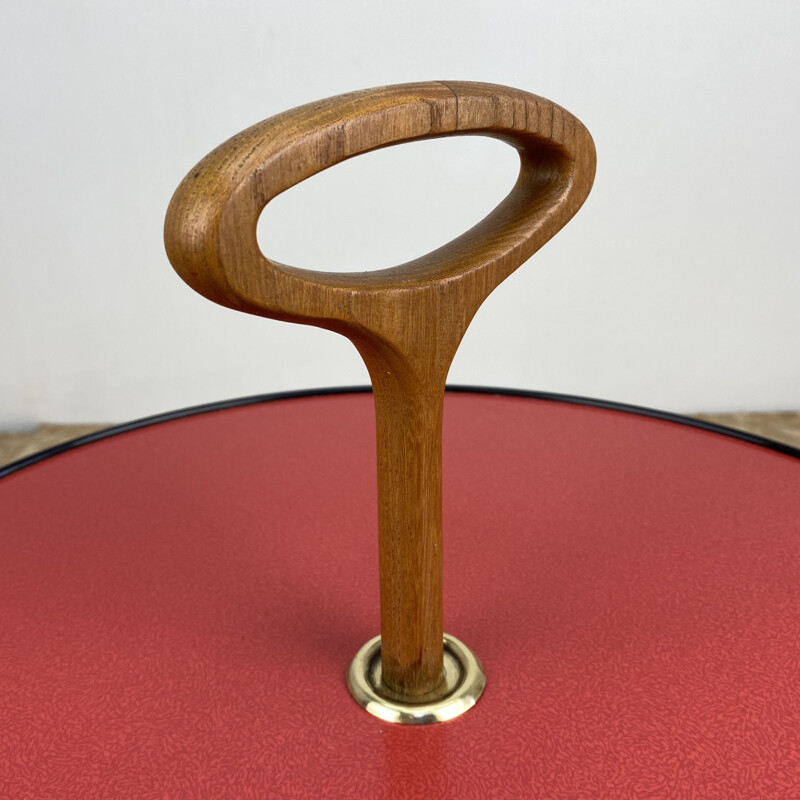 Table d'appoint vintage tripode ronde 1950