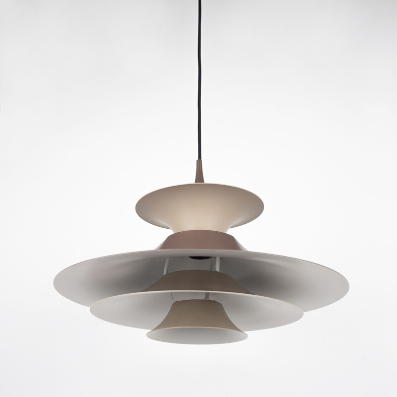 Vintage pendant lamp Radius by Erik Balslev Fog & Morup, Denmark 1977