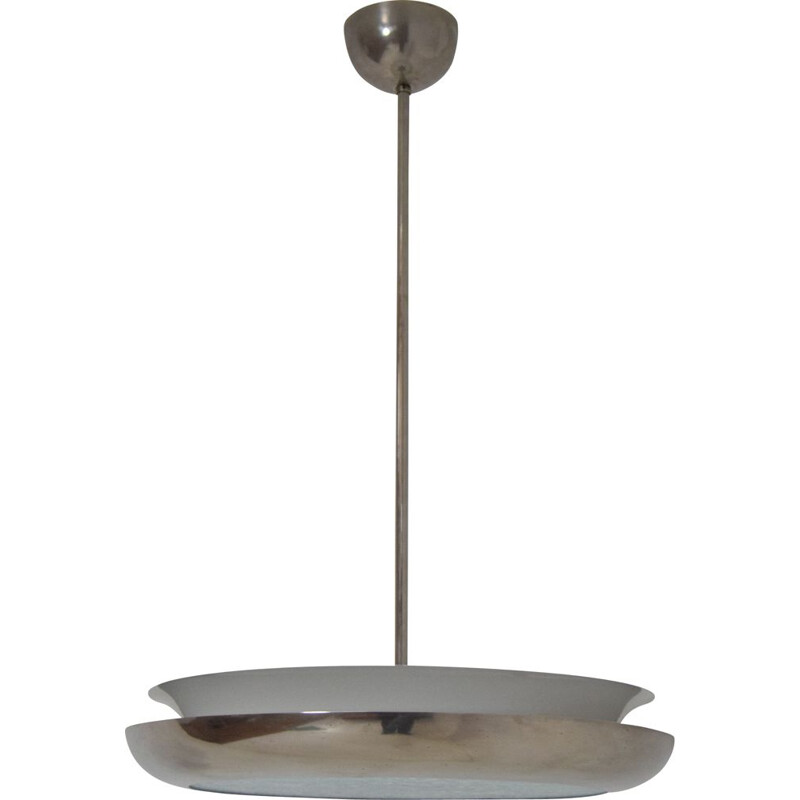 Vintage Pendant UFO by Josef Hurka For Napako Bauhaus and Functionalism 1930s