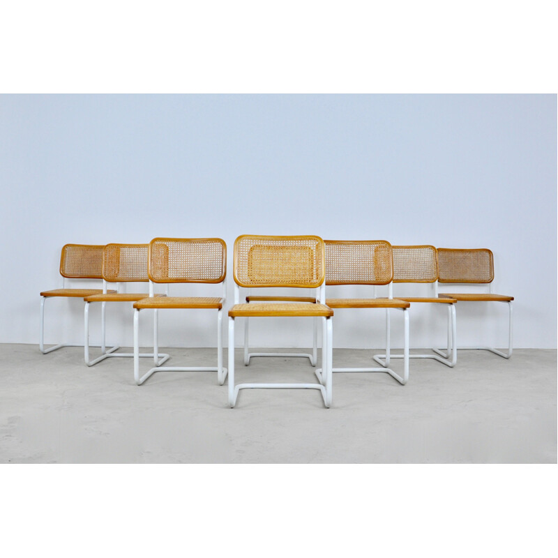 Set of 8 vintage chairs by Marcel Breuer