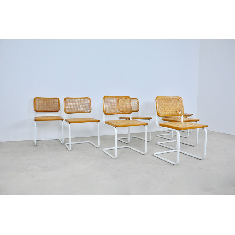 Set of 8 vintage chairs by Marcel Breuer