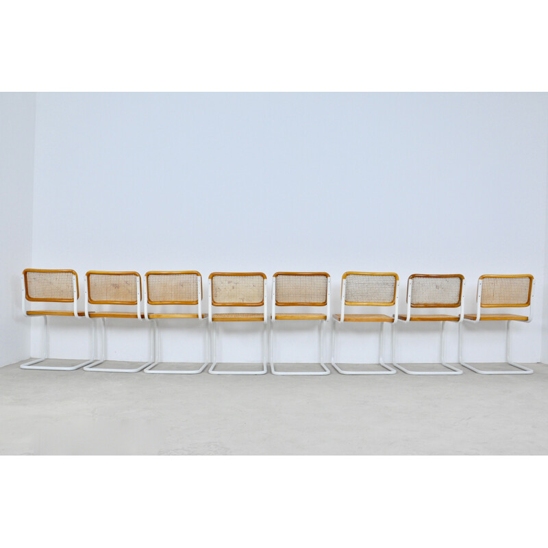 Set of 8 vintage chairs by Marcel Breuer