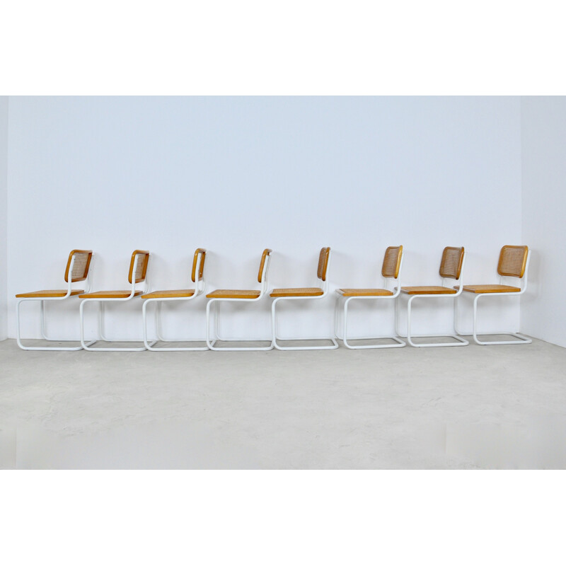 Set of 8 vintage chairs by Marcel Breuer