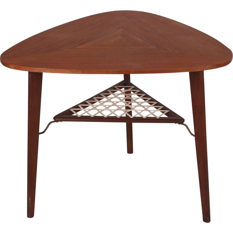 Vintage teak side table by Holger Georg Jensen for Kubus, Denmark 1960