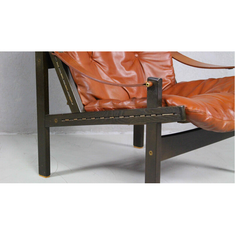 Vintage hunter's lounge chair by Torbjørn Afdal for Bruksbo 1960