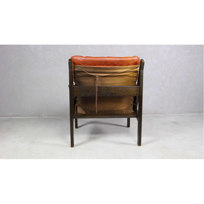 Vintage hunter's lounge chair by Torbjørn Afdal for Bruksbo 1960