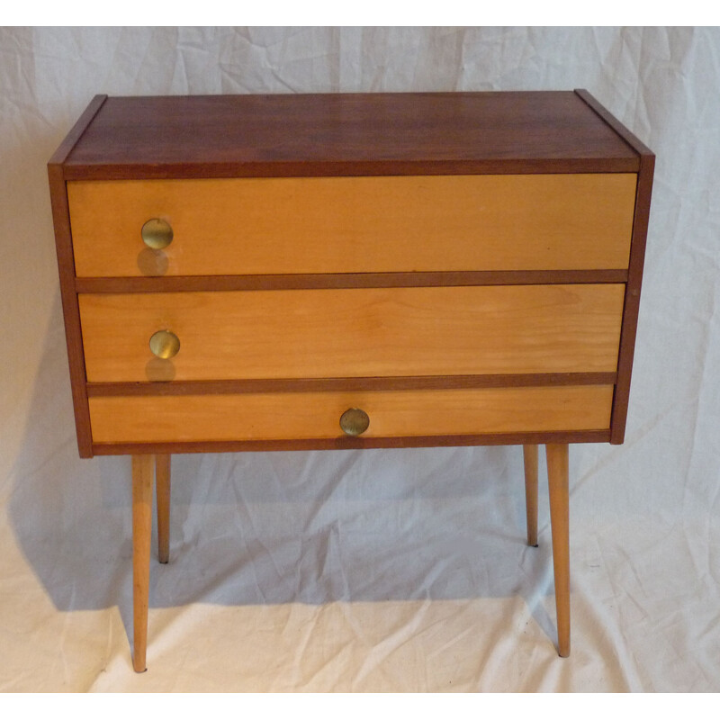 Vintage compartmentalized chest of drawers