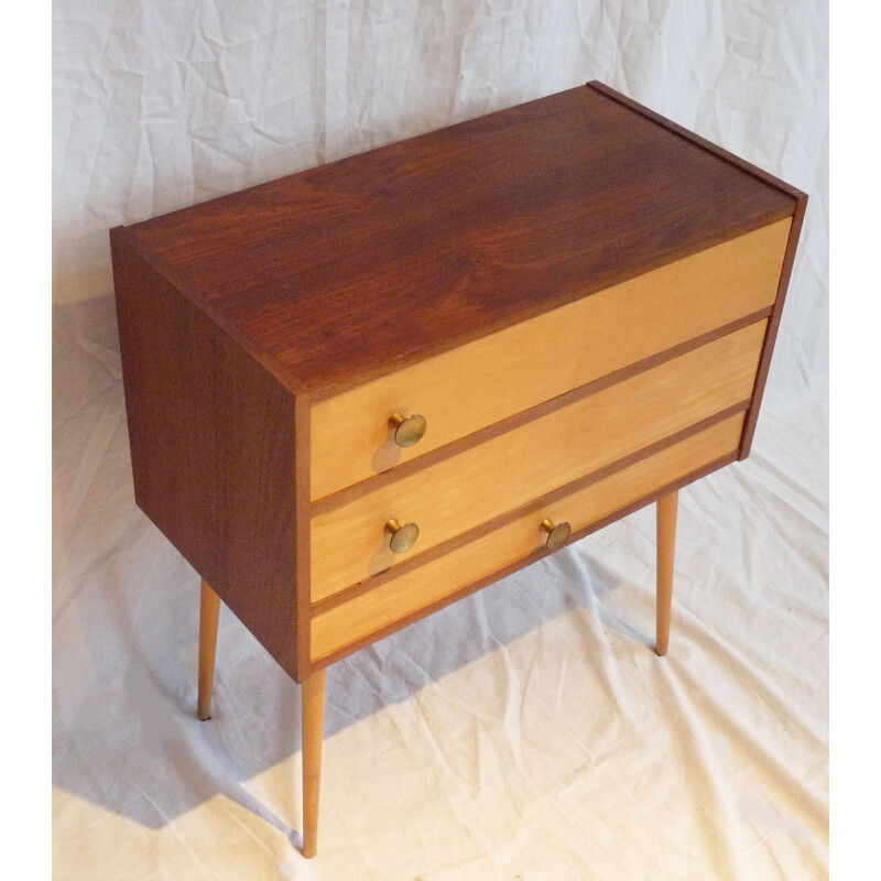 Vintage compartmentalized chest of drawers