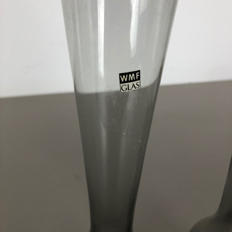 Par de vasos de turmalina vintage de Wilhelm Wagenfeld para a Wmf, Alemanha 1960