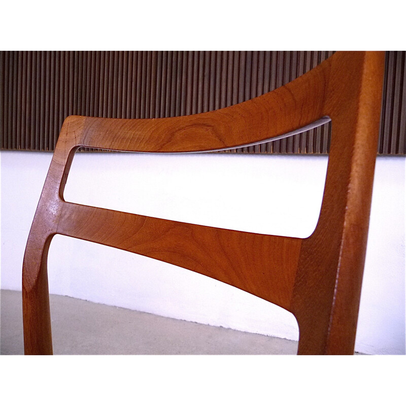 Set of Danish teak dining chairs, Johannes ANDERSEN - 1960s