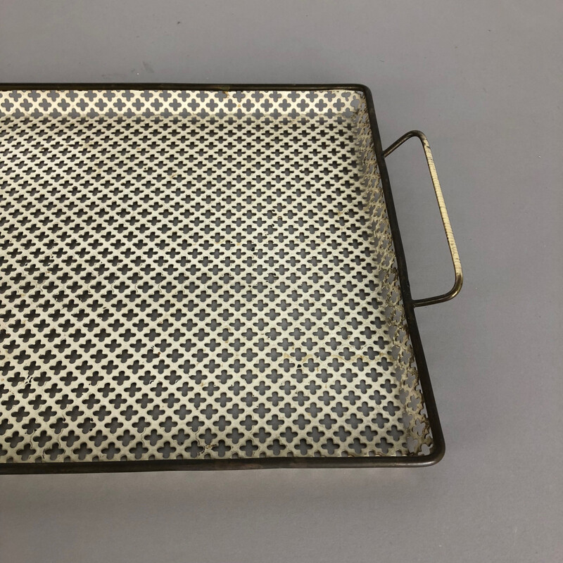 Vintage-Tablett aus Messing, Frankreich 1950
