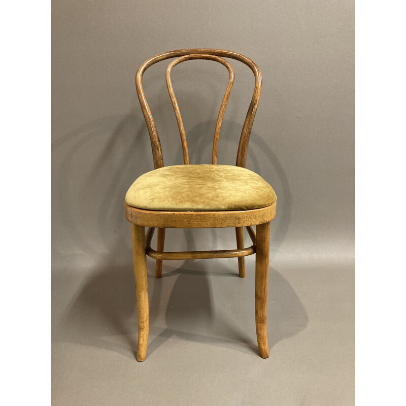 Set of 8 vintage chairs Thonet bistro 1950s