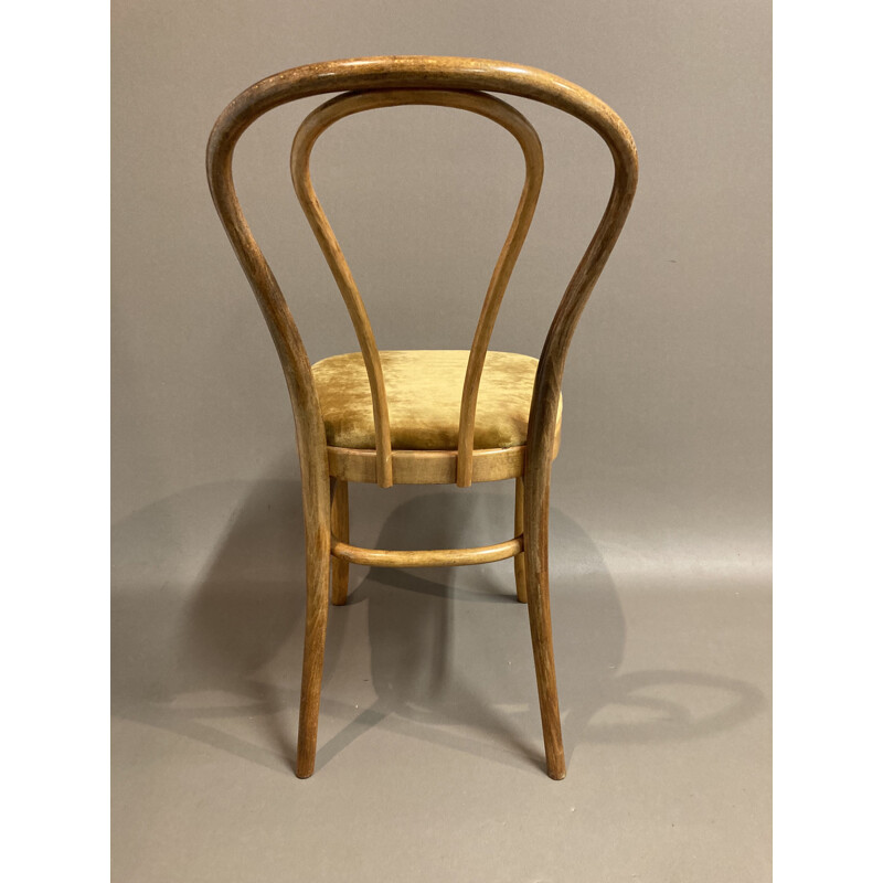 Lot de 8 chaises vintage bistrot Thonet 1950