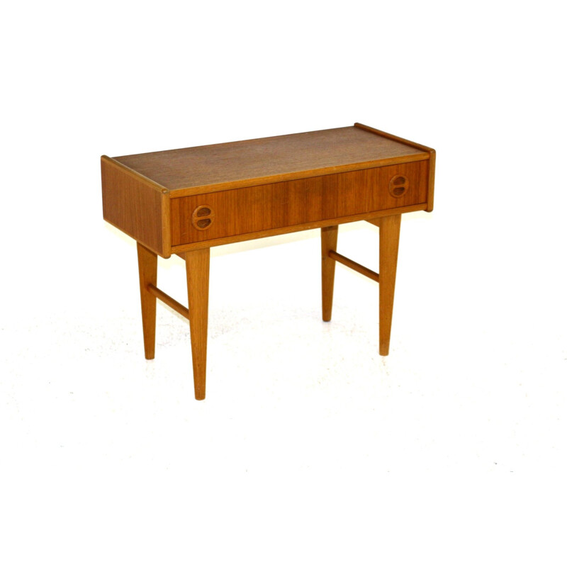 Vintage teak and oak Sweden console 1960s