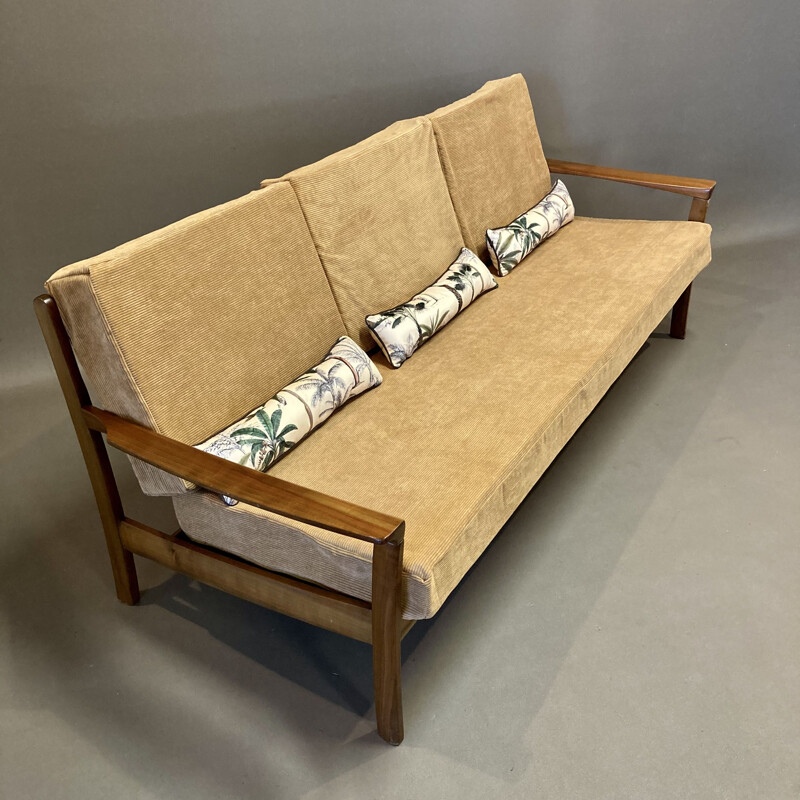 Vintage 3-seater Scandinavian sofa 1950s