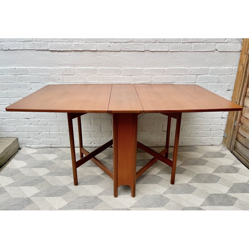 Vintage Teak Folding Dining Table by A.H Mcintosh 1977s