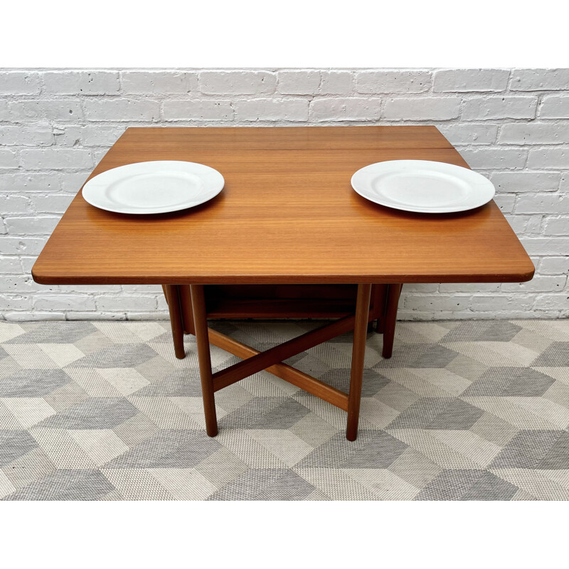 Vintage Teak Folding Dining Table by A.H Mcintosh 1977s