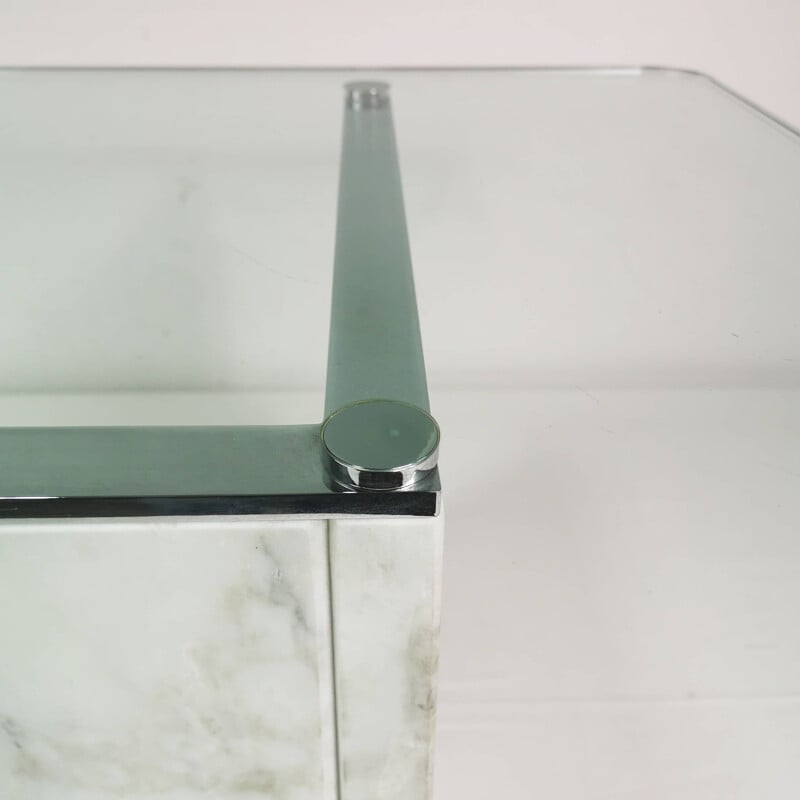 Vintage Minimalist coffee table Italy 1980s