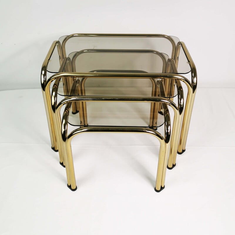 Vintage modular nesting tables Germany 1970s