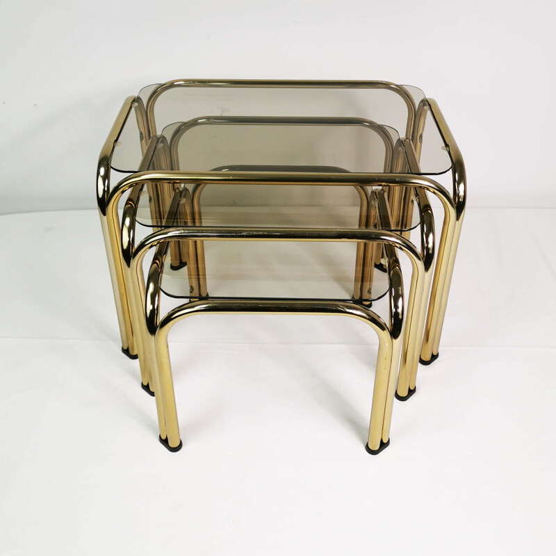 Vintage modular nesting tables Germany 1970s