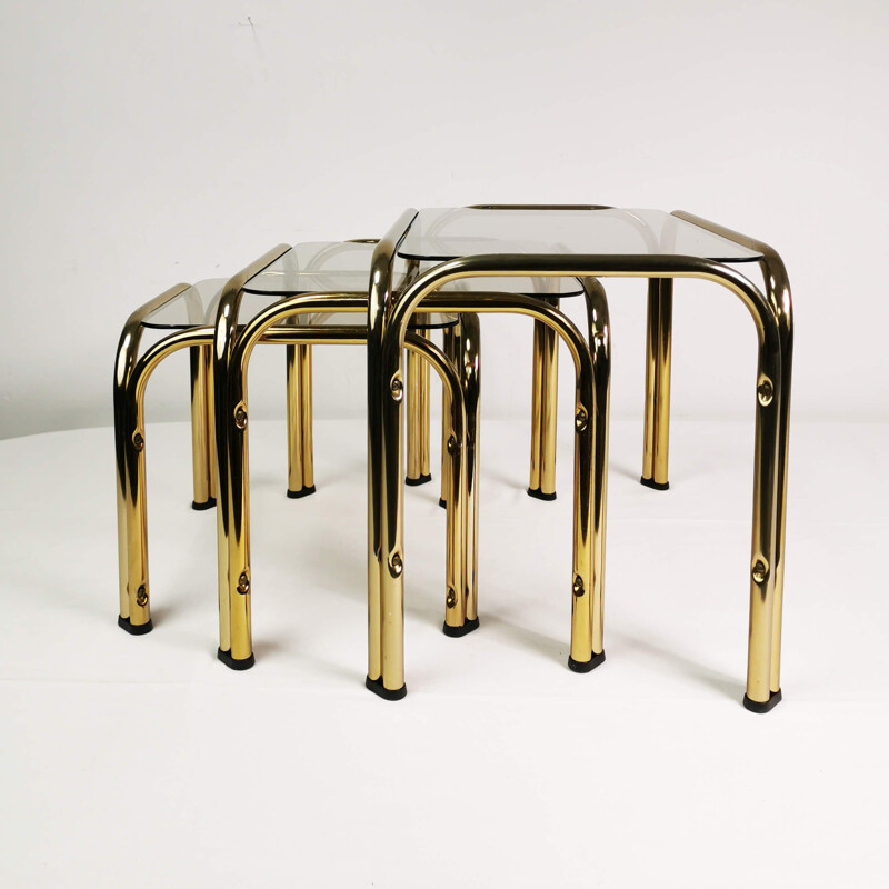 Vintage modular nesting tables Germany 1970s